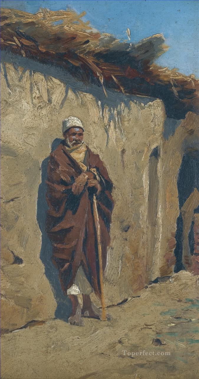 EGYPTIAN FIGURES 2 Ludwig Deutsch Orientalism Oil Paintings